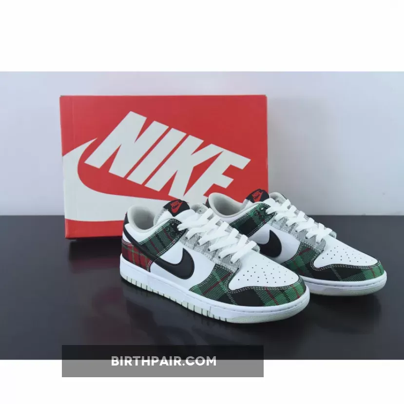 Nike Dunk Low 'Tartan Plaid' White/Black-University Red DV0827-100 / Nike Plaid Dunks