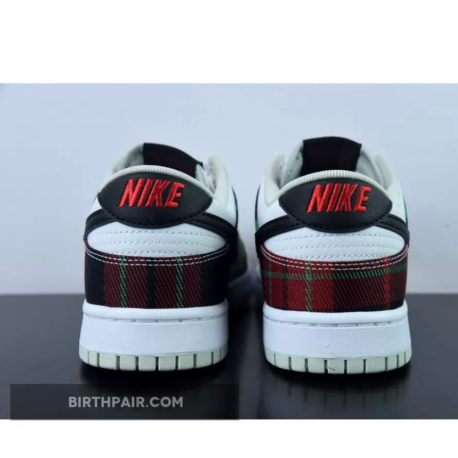 Nike Dunk Low 'Tartan Plaid' White/Black-University Red DV0827-100 / Nike Plaid Dunks