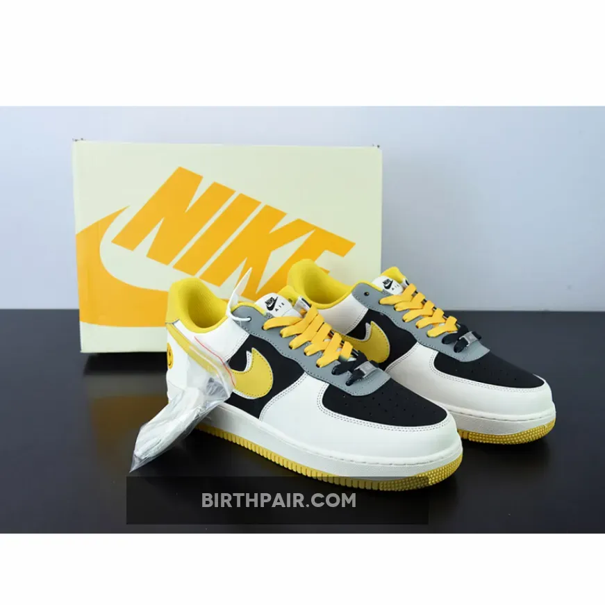 Nike Air Force 1 Low White Yellow Black Brand New