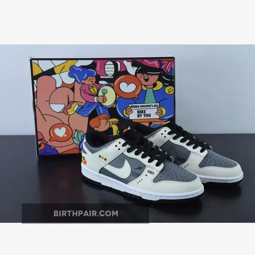 Nike Dunk Low White/Dark Grey-Black / Nike Dunk Low Black White Restock
