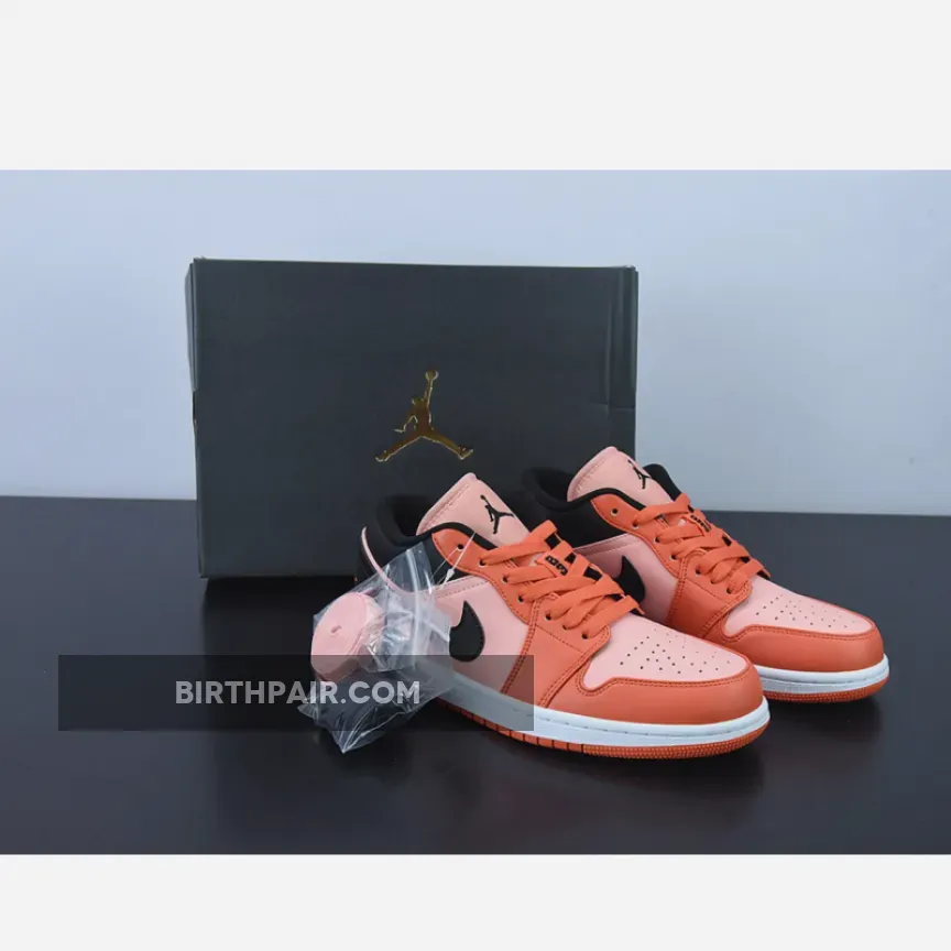 Air Jordan 1 Low Orange And Black DM3379-600 - jordan 1 low orange black