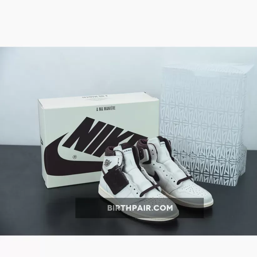 Burgundy Color Jordans / A Ma Maniere x Air Jordan 1 High OG DO7097-100