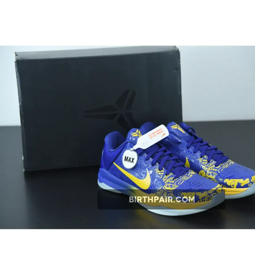 Kobe Protro 5 / Nike Kobe 5 Protro '5 Rings' Concord/Midwest Gold