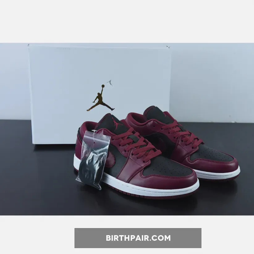 Maroon And Yellow Jordan 1 / Air Jordan 1 Low Black/Maroon