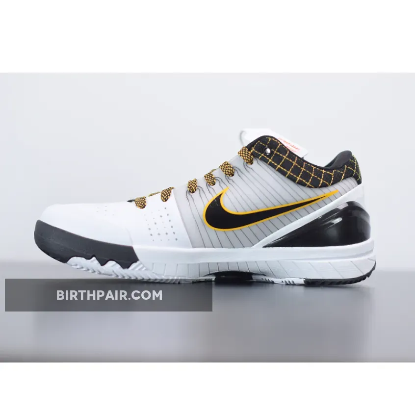 Nike Zoom Kobe 4 Protro Del Sol White Black Yellow AV6339-101