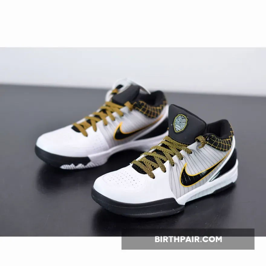 Nike Zoom Kobe 4 Protro Del Sol White Black Yellow AV6339-101