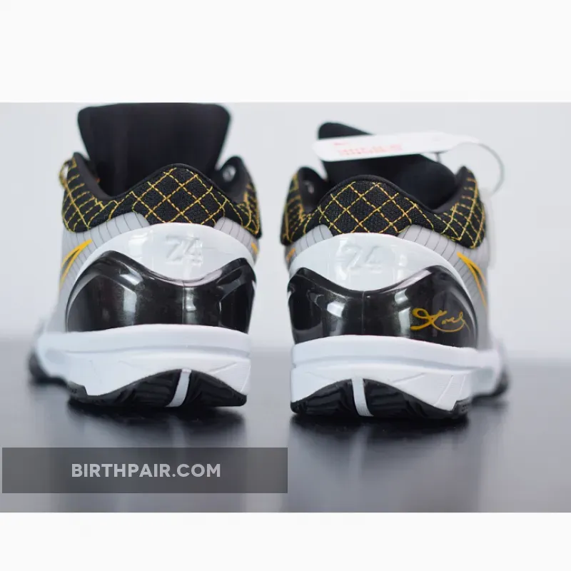 Nike Zoom Kobe 4 Protro Del Sol White Black Yellow AV6339-101