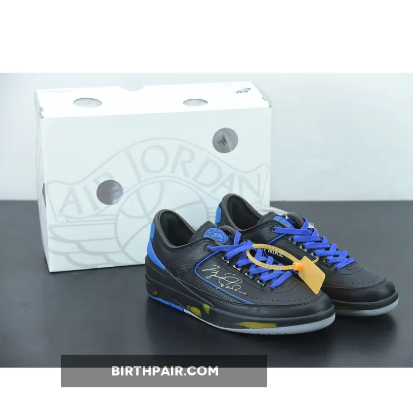 Off-White x Air Jordan 2 Low Black/Blue/Grey / Jordan 2 Low Sp