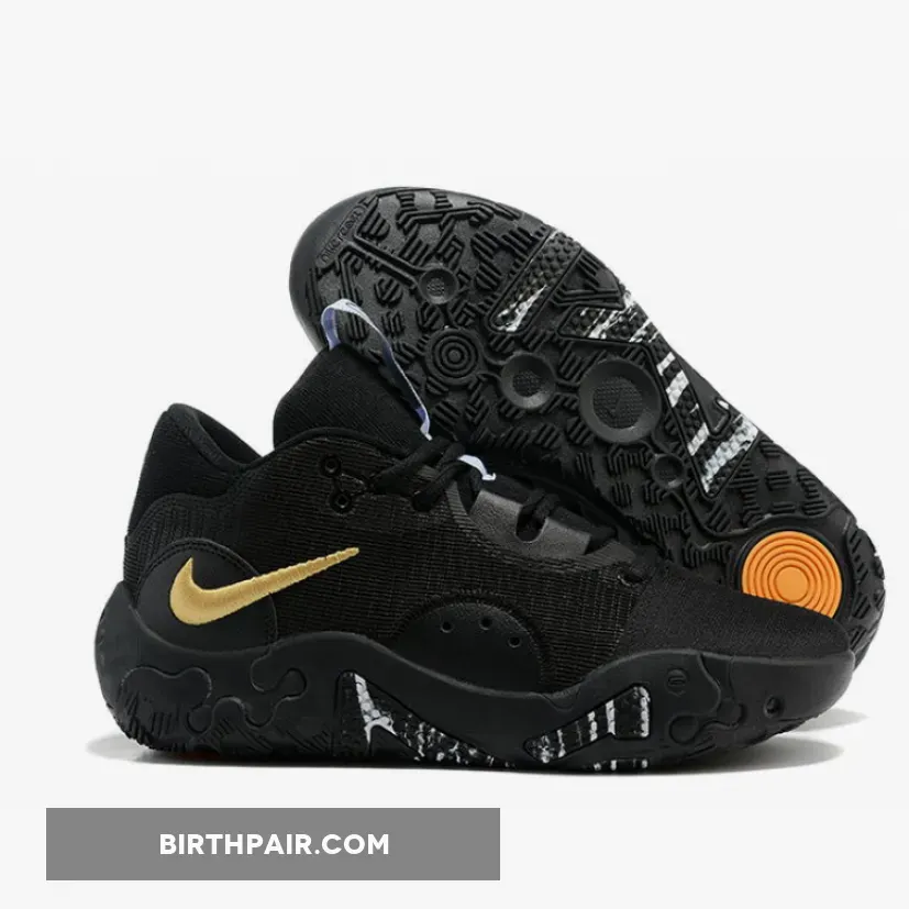 Nike PG 6 Black/Celestine Blue/Peach Cream/Metallic Gold / Pg 6 Black Gold