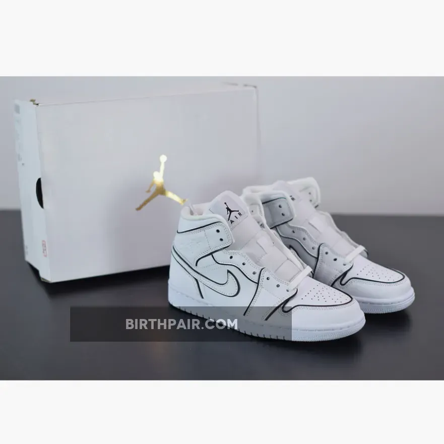 Air Jordan 1 Mid Iridescent Reflective - Air Jordan 1 Mid SE White Xeno For Womens CK6587-100