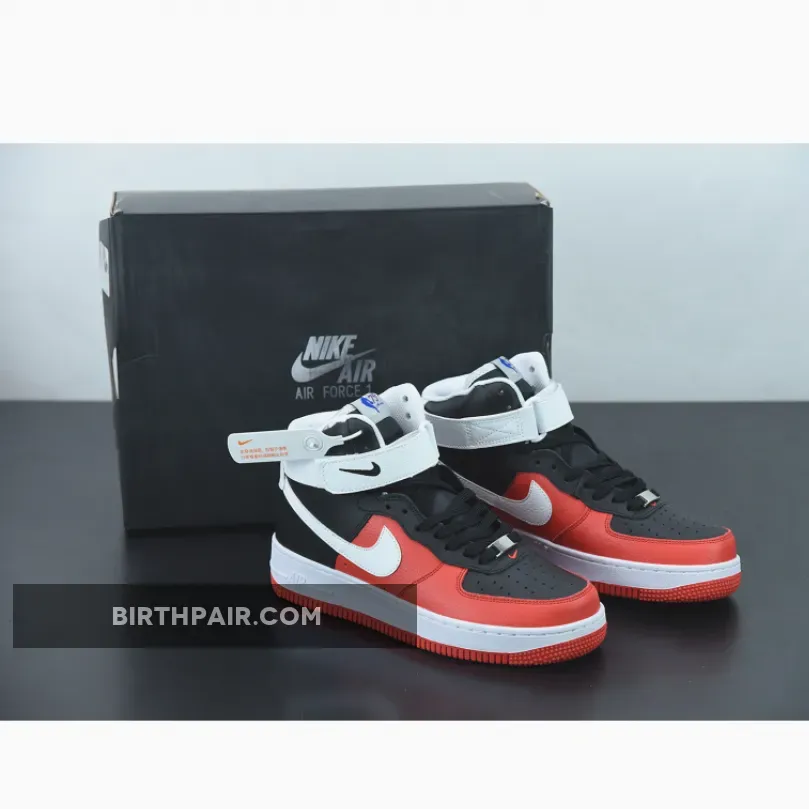 Air Force 1 High 07 - NBA x Nike Air Force 1 High '75th Anniversary' Black/Chile Red-White-Sail DC8870-001