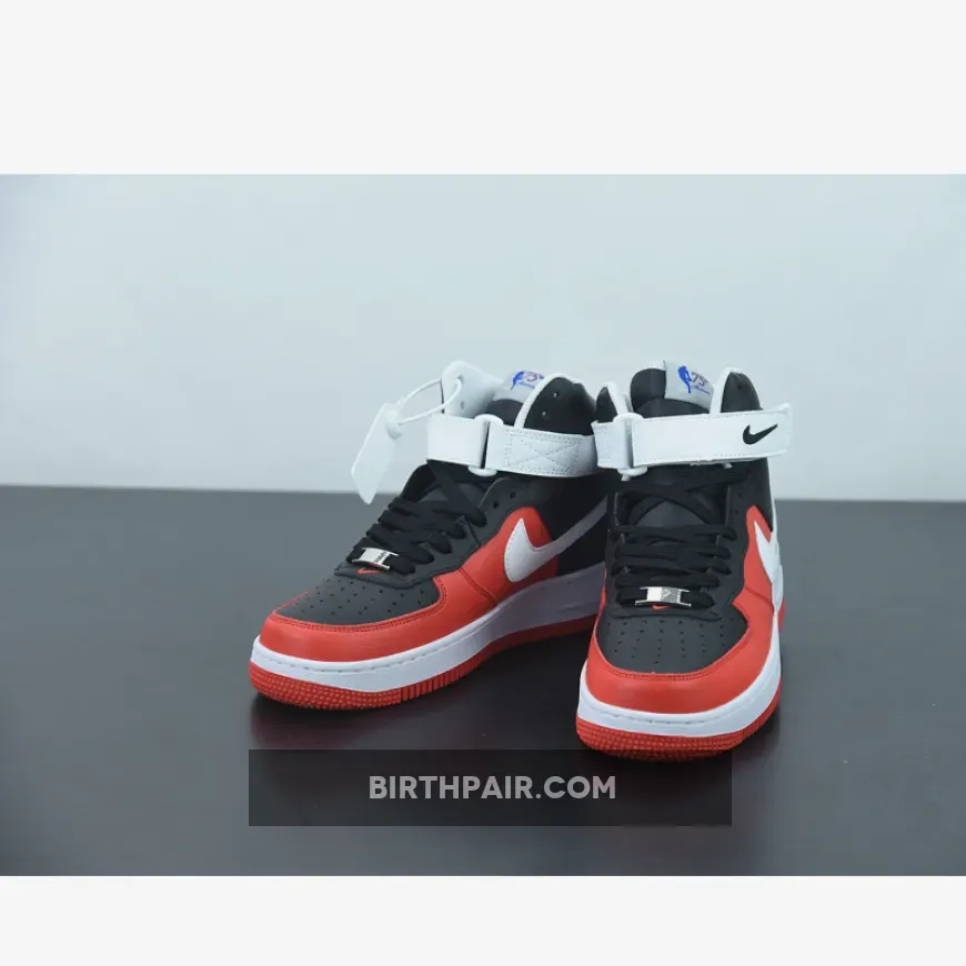 Air Force 1 High 07 - NBA x Nike Air Force 1 High '75th Anniversary' Black/Chile Red-White-Sail DC8870-001