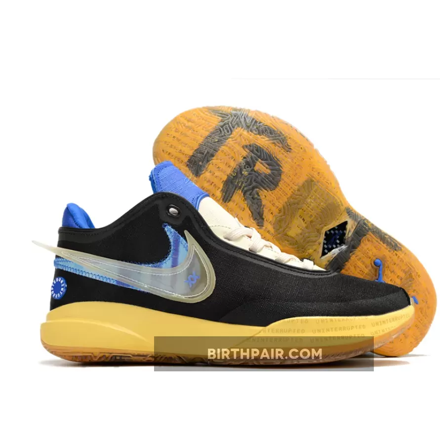 Uninterrupted X Nike LeBron 20 'Speak Your Truth' Black/Hyper Royal-Gold FN0941-001 Online
