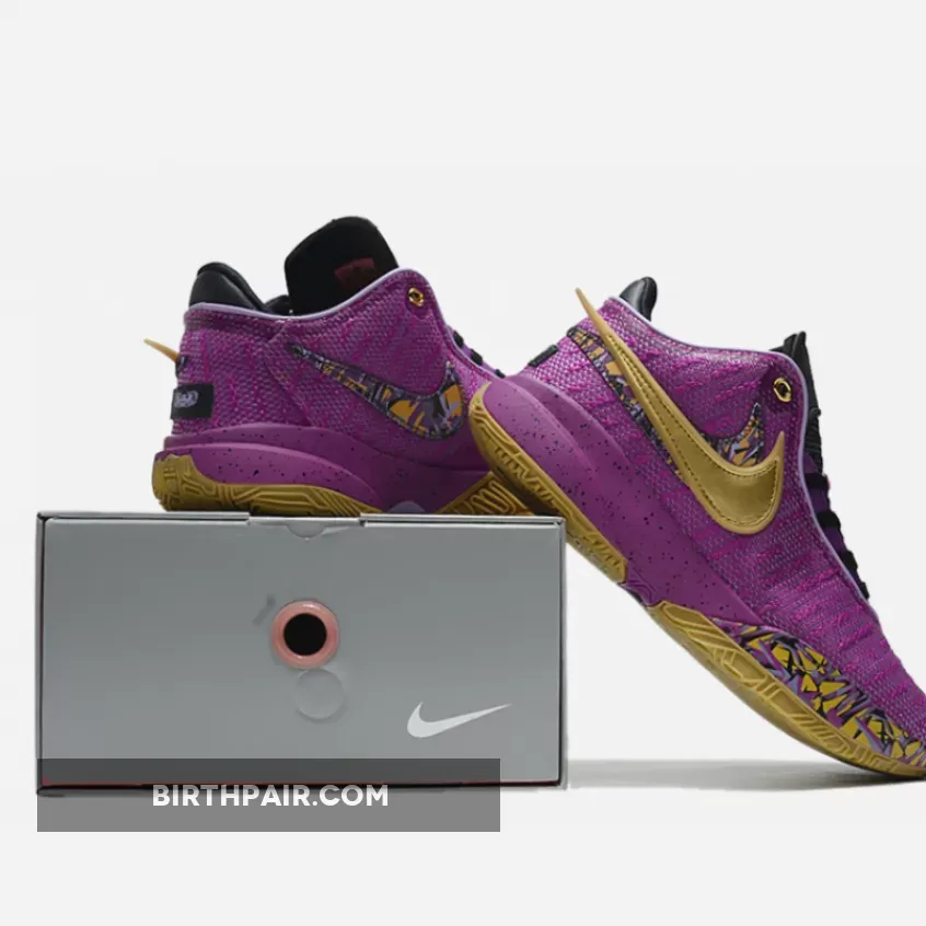 Lebron 20 Gold And Purple Nike LeBron 20 'Young Heirs' Vivid Purple/Metallic Gold-Black-Lilac-Solar Flare