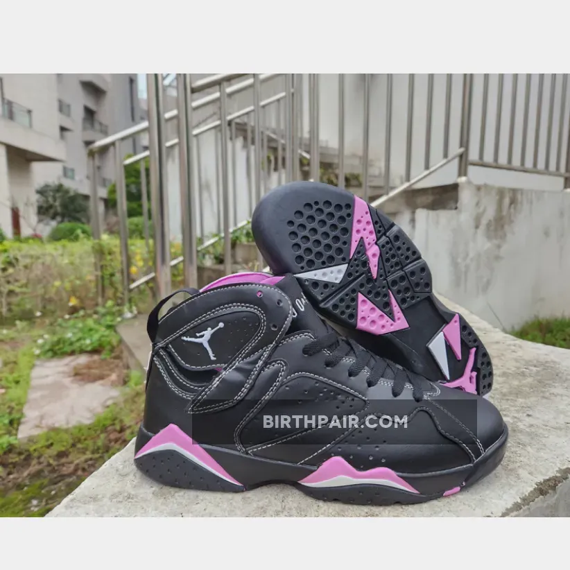 Air Jordan 7 Black/Barely Grape-Rush Fuchsia DV2255-055 / retro 7