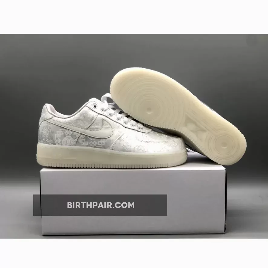 CLOT x Nike Air Force 1 Premium White AO9286-100 Af1 Clot