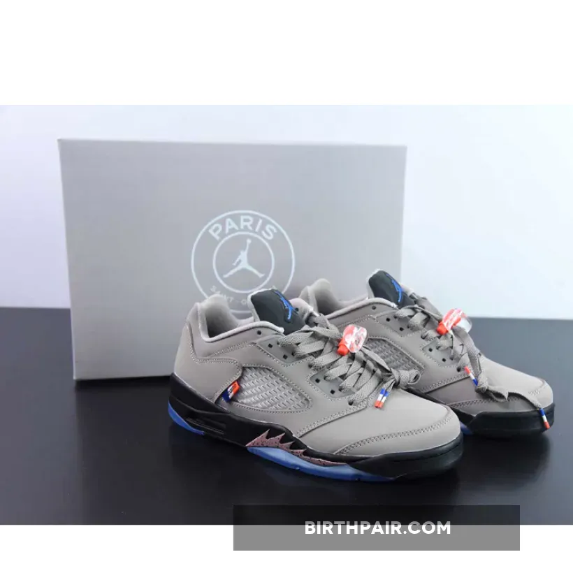Psg 5 Lows / PSG x Air Jordan 5 Low Pumice/Game Royal-Black-Plum Eclipse