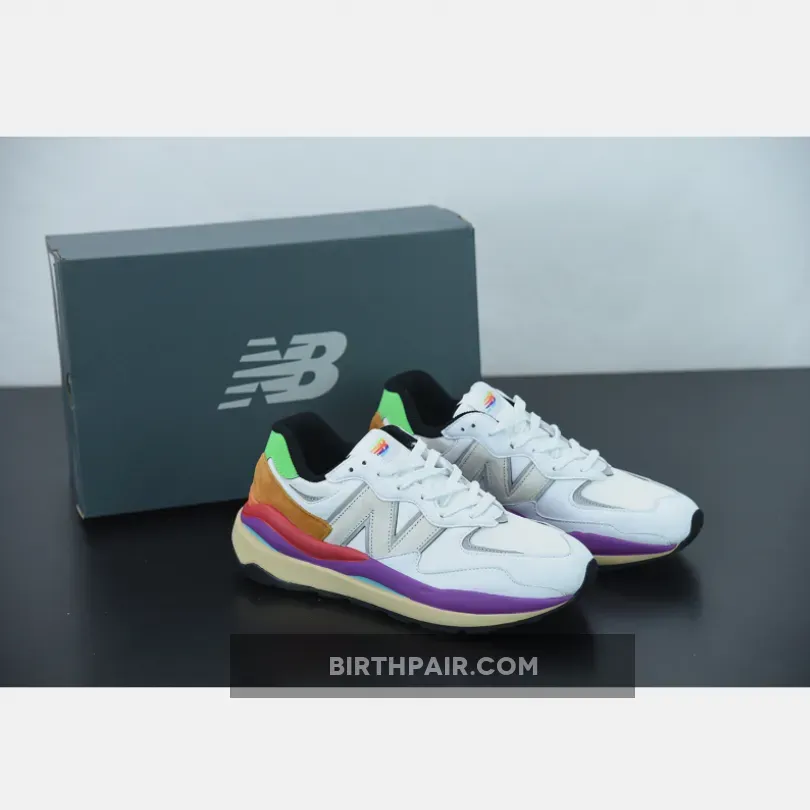 New Balance 57/40 White / New Balance 5740 White Purple Multi