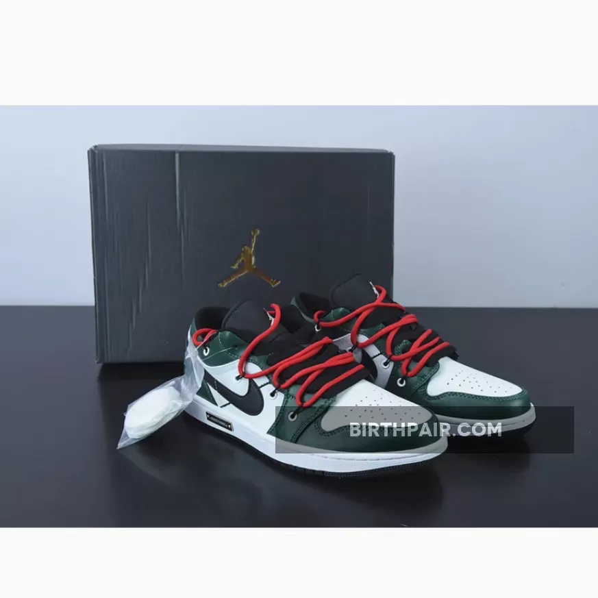 Air Jordan 1 Low Pine Green White Black 1675864164 - Pine Green Jordan 1 Lows