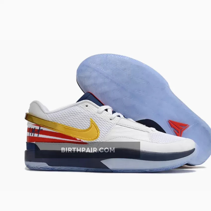 Nike JA 1 'USA' White Navy Gold Red 1678363070 / White And Navy Nike