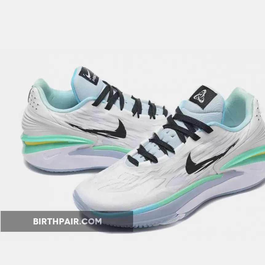 Nike Air Zoom GT Cut 2 'White Black Ice Blue Lime Green', Gt Cut 2s