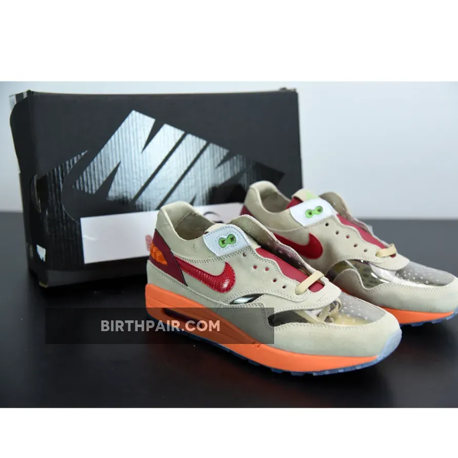 Clot Airmax Clot X Nike Air Max 1 'Kiss Of Death' Net/Deep Red-Orange Blaze DD1870-100