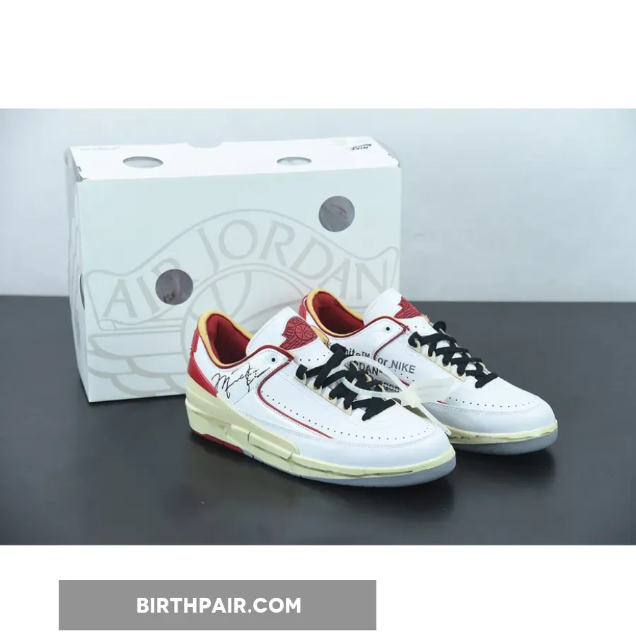 Jordan 2 Off White Low / Off-White x Air Jordan 2 Low White Red