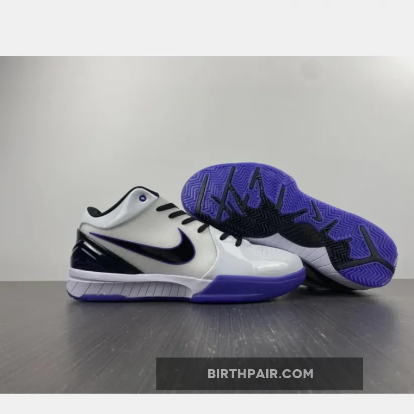 Nike Kobe 4 / Nike Zoom Kobe 4 'Inline' White/Black-Varsity Purple 344335-101
