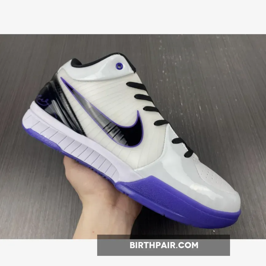 Kobe 4 Protro Purple / Nike Zoom Kobe 4 'Inline' White/Black-Varsity Purple