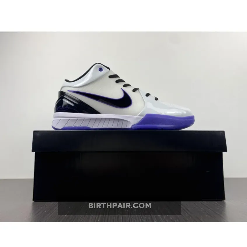 Kobe 4 Protro Purple / Nike Zoom Kobe 4 'Inline' White/Black-Varsity Purple