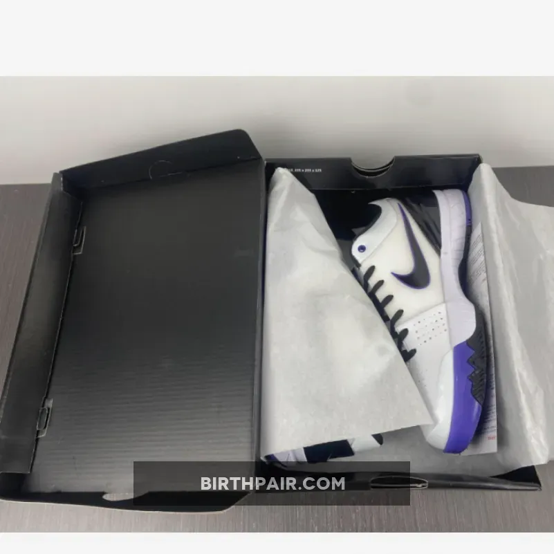 Kobe 4 Protro Purple / Nike Zoom Kobe 4 'Inline' White/Black-Varsity Purple