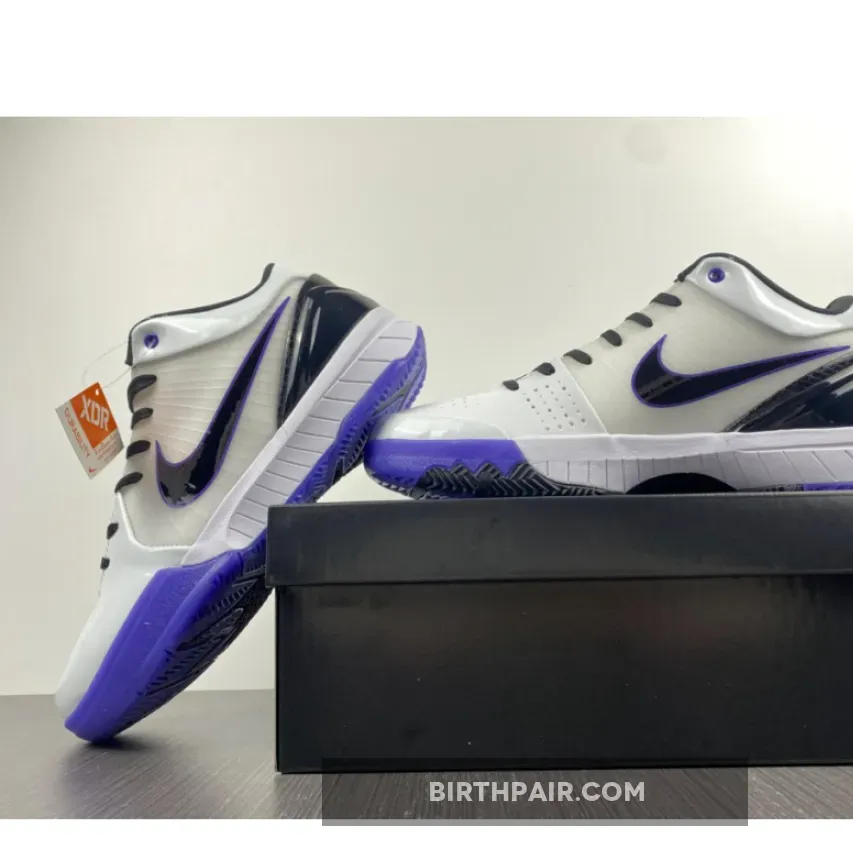 Kobe 4 Protro Purple / Nike Zoom Kobe 4 'Inline' White/Black-Varsity Purple