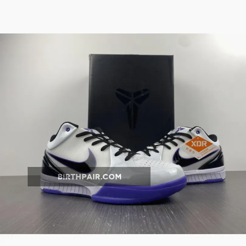 Kobe 4 Protro Purple / Nike Zoom Kobe 4 'Inline' White/Black-Varsity Purple