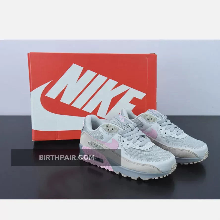 Nike Air Max 90 Vast Grey/Pink/Wolf Grey CW7483-001 #grey and pink air max 90