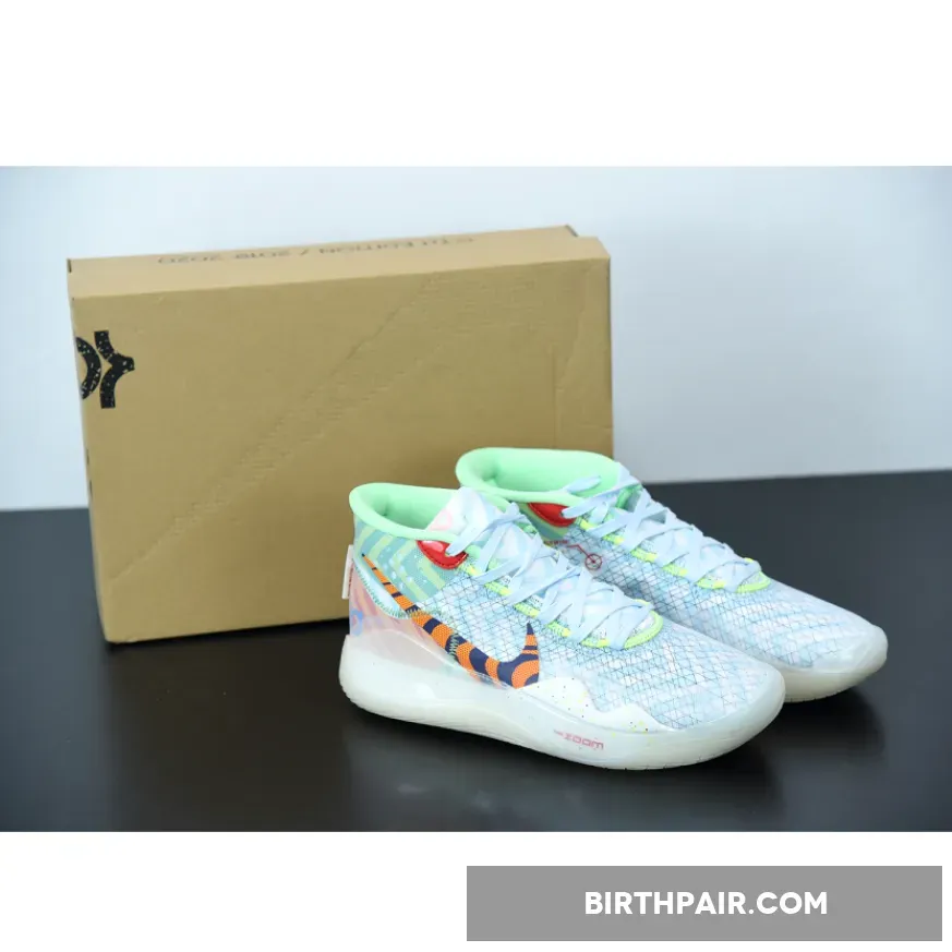 Nike KD 12 'Wavvy' Teal Tint/Blue Gaze-Red Orbit Kd 12 Red