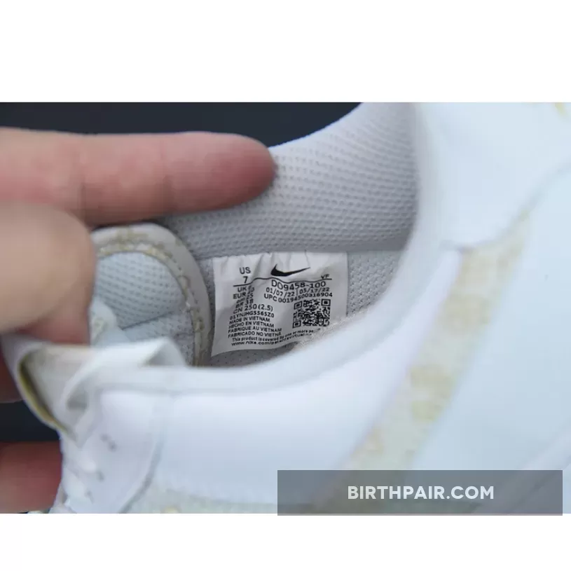 Air Forces With Flowers / Nike Air Force 1 Low 'Flower Swoosh' White Gold
