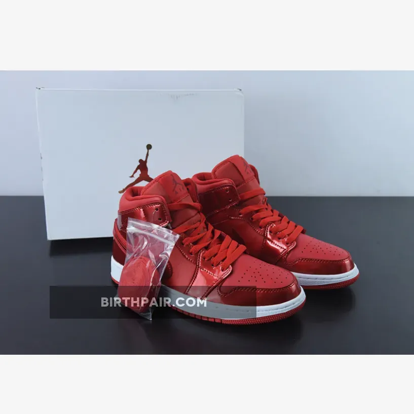 Air Jordan 1 Mid SE University Red Pomegranate Womens DH5894-600 / air jordan 1 mid pomegranate