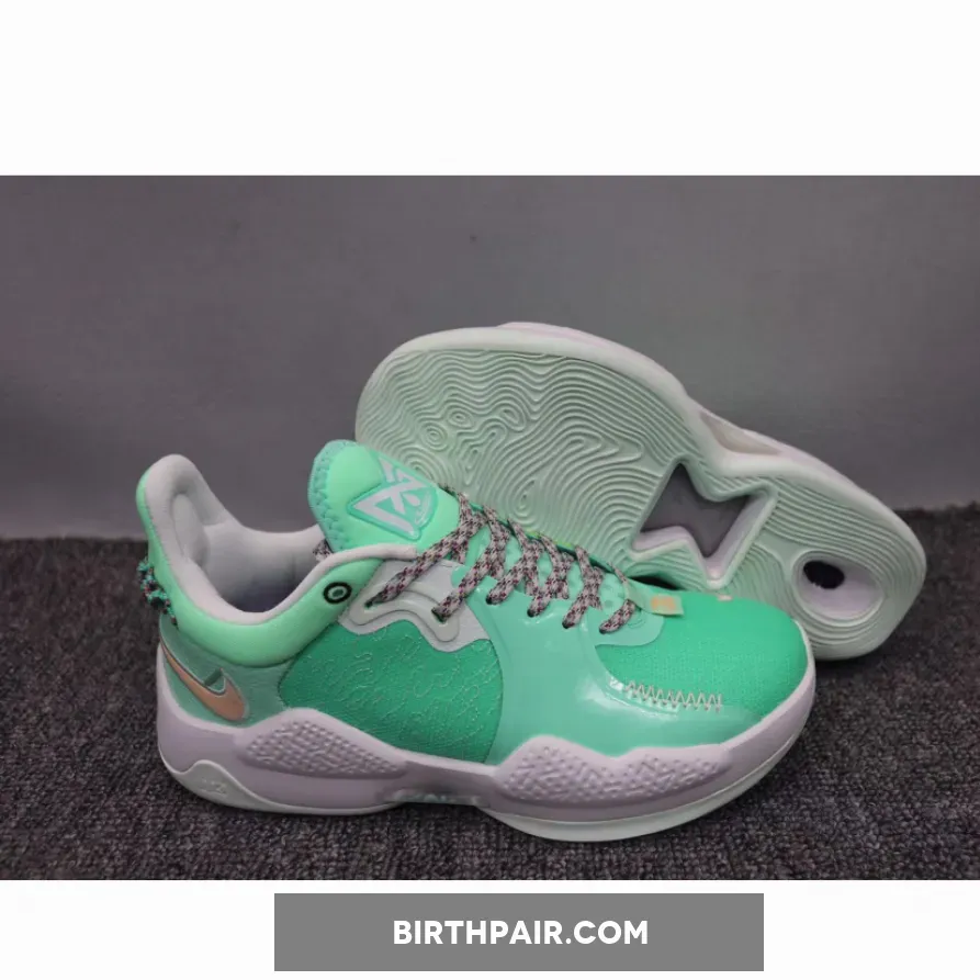Pg 5 Green Nike PG 5 'Play for the Future' Green Glow/Glacier Blue-Platinum Tint