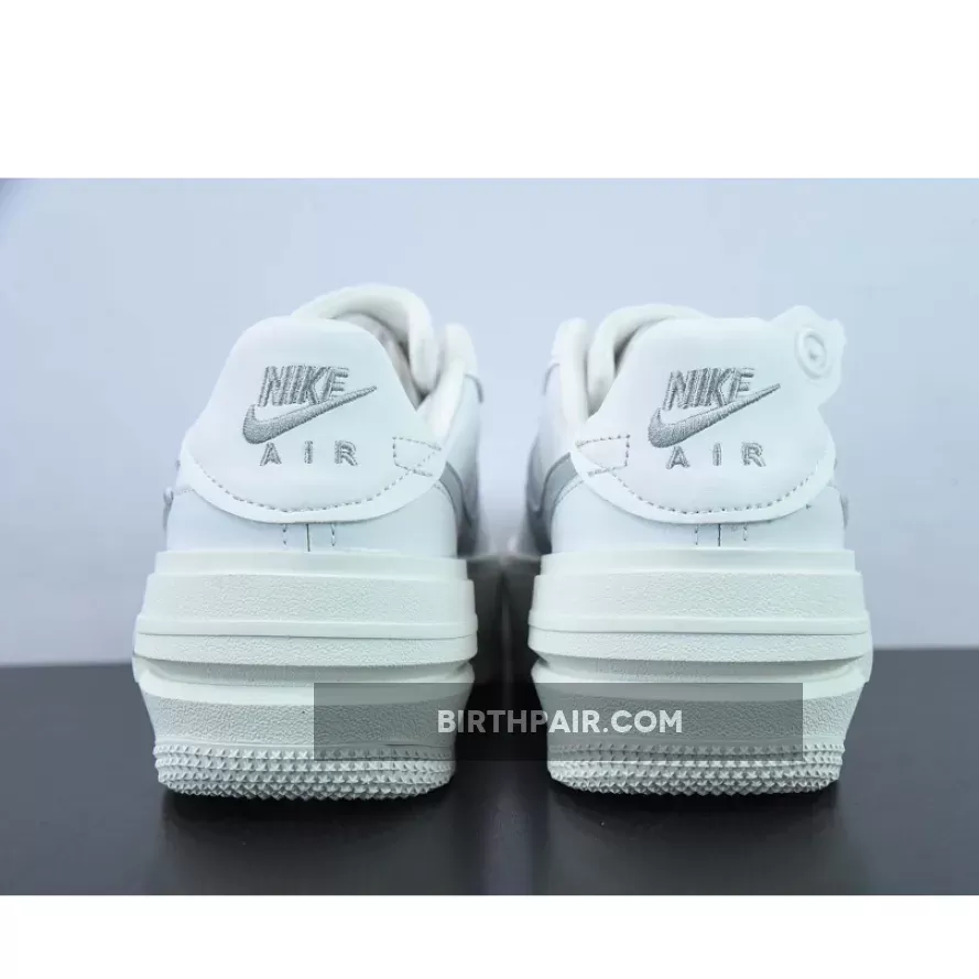 Nike Air Force 1 PLT.AF.ORM White Grey , Metallic Silver Air Force 1
