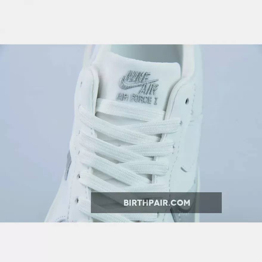 Nike Air Force 1 PLT.AF.ORM White Grey , Metallic Silver Air Force 1