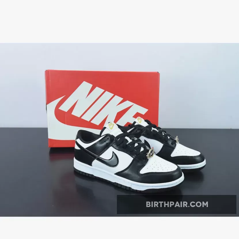 Panda Dunks Shiny / Nike Dunk Low 'World Champ' Black White
