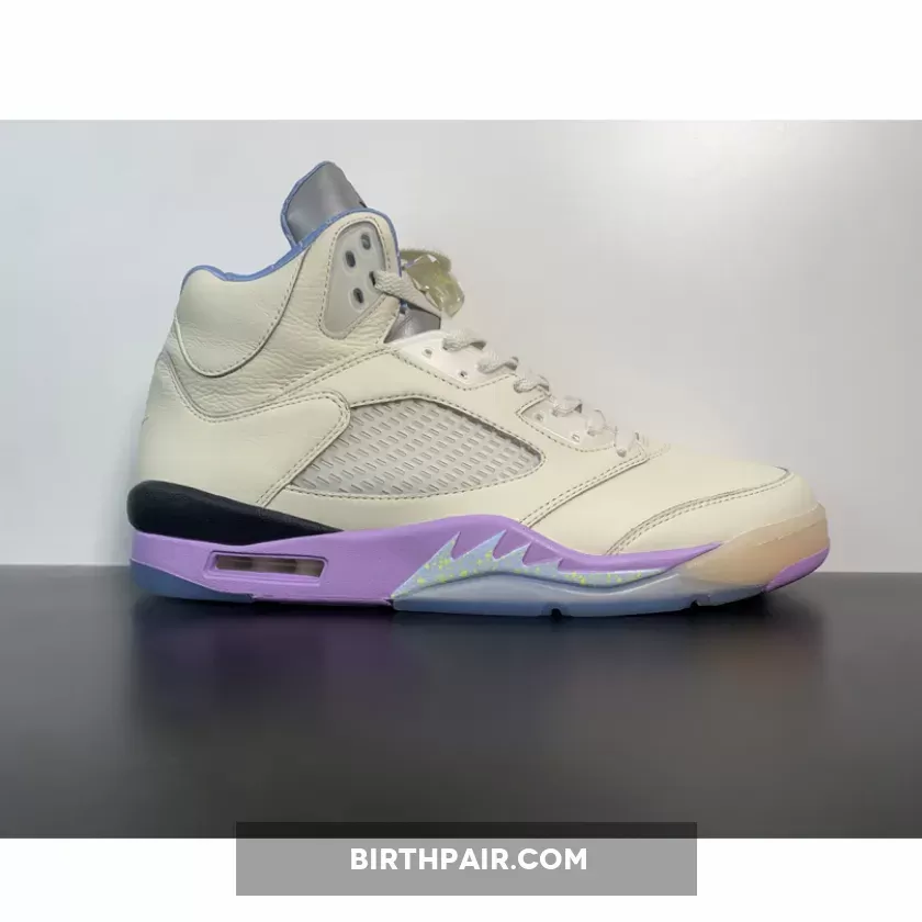 Stockx Jordan 5 Dj Khaled DJ Khaled x Air Jordan 5 'We The Best' Sail/Washed Yellow-Violet Star