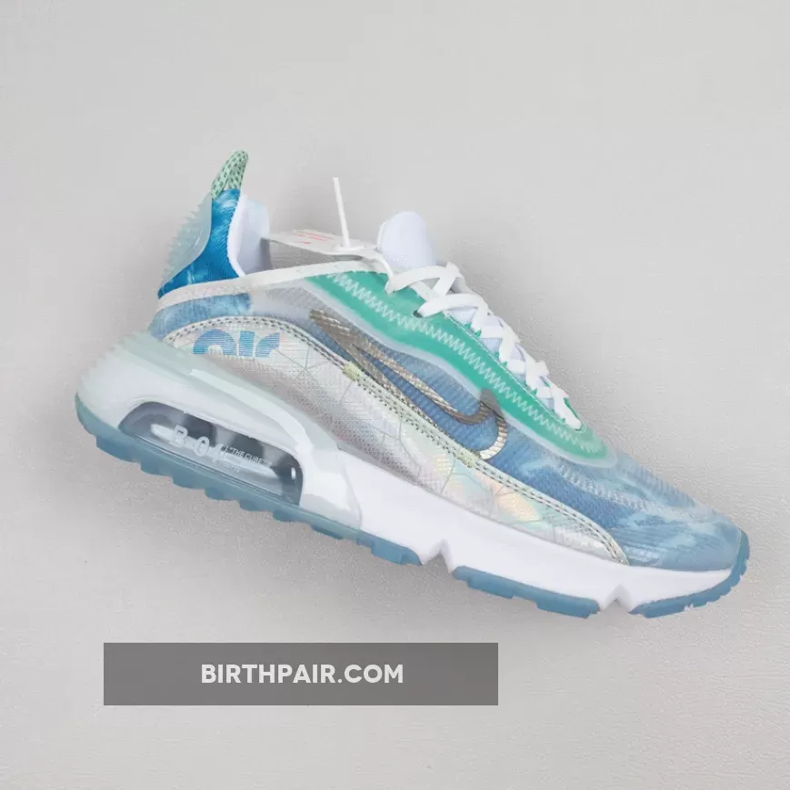 Air Max 2090 Silver - Nike Air Max 2090 White/Glacial Blue-Metallic Silver CZ8694-101