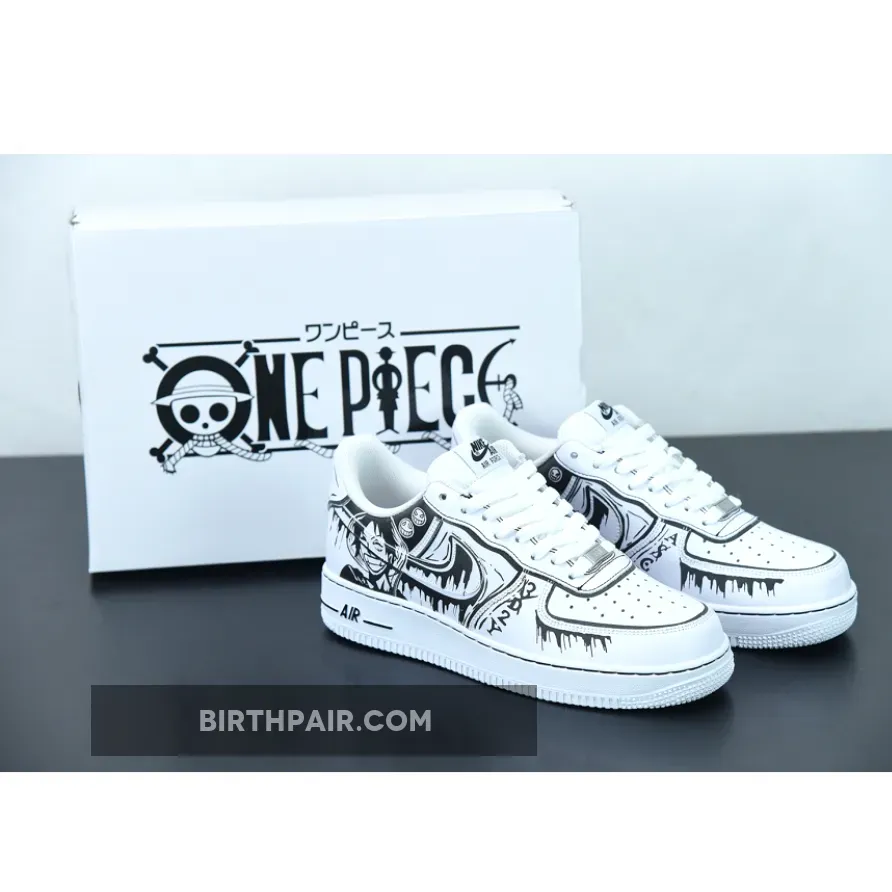 Nike Air Force 1 'One Piece' White/Black - nike x one piece shoes