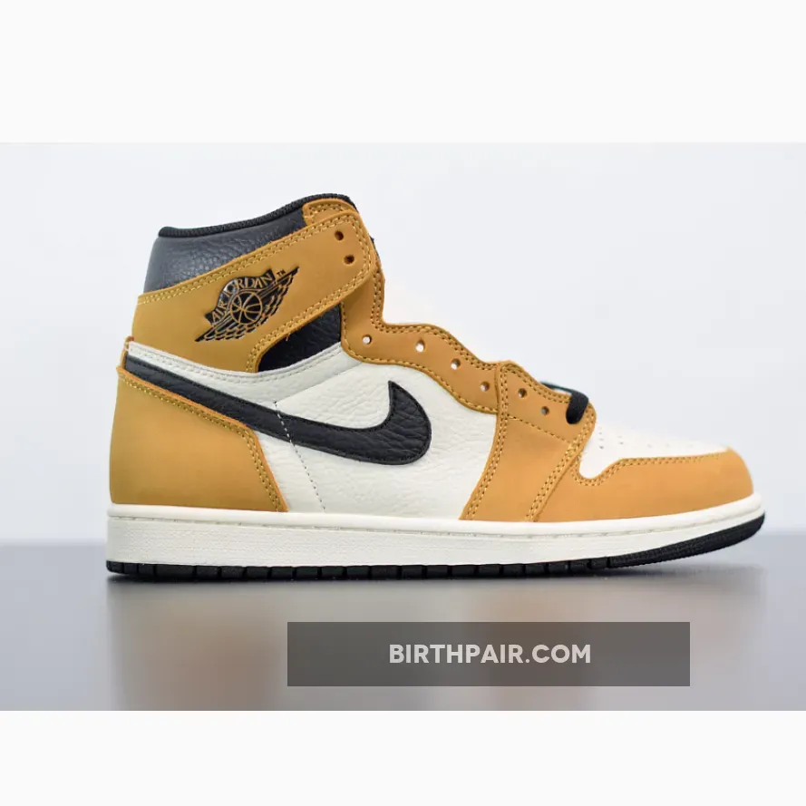 Jordan 1 Rookie Of The Year On Feet / Air Jordan 1 Retro High OG 'Rookie of the Year' Gold Harvest/Black-Sail