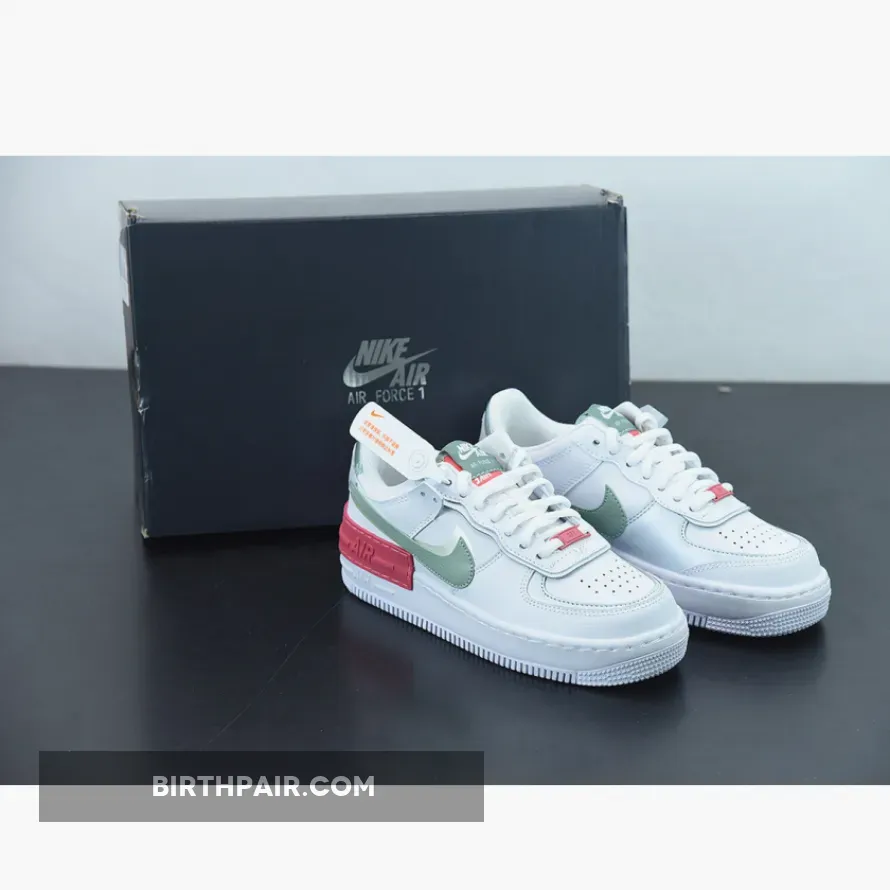 Seafoam Air Force 1 Nike Air Force 1 Shadow White/Jade Smoke-Seafoam-Archeo Pink