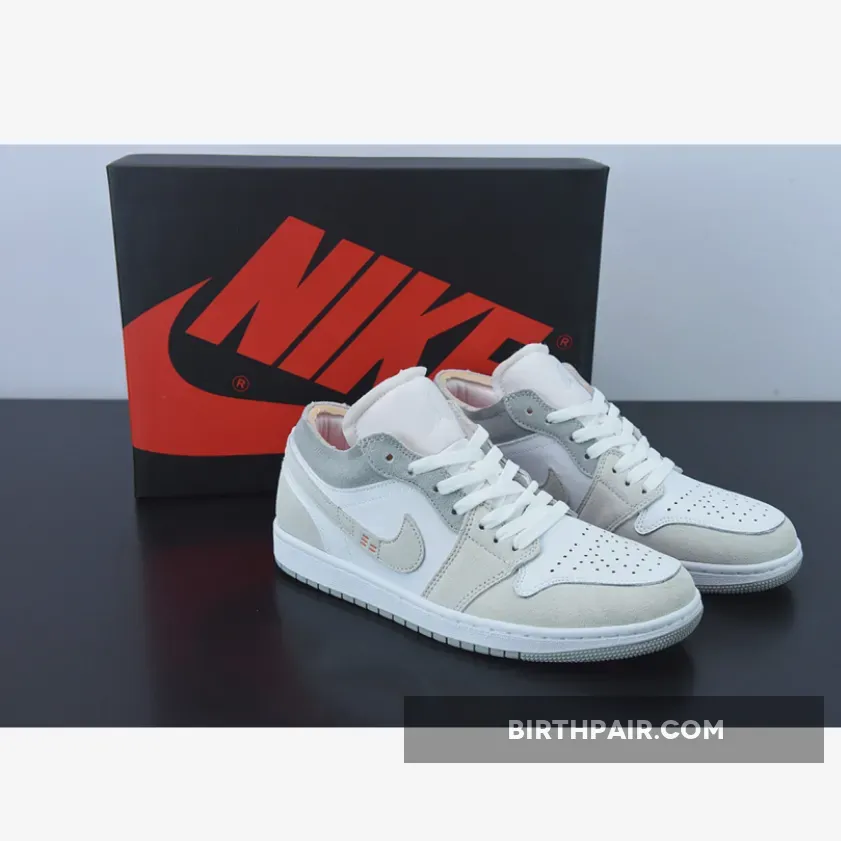 Air Jordan 1 Low Inside Out White/Grey-Sail DN1635-100