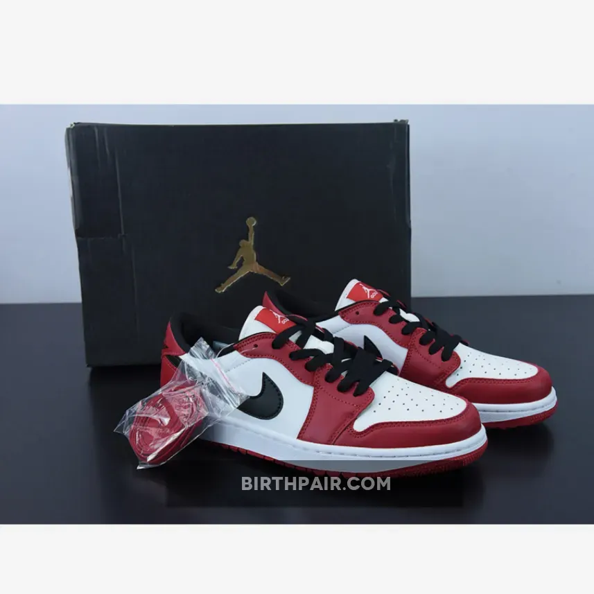 Nike Air Jordan Low 1 Golf Air Jordan 1 Low Golf Chicago Varsity Red/Black-White