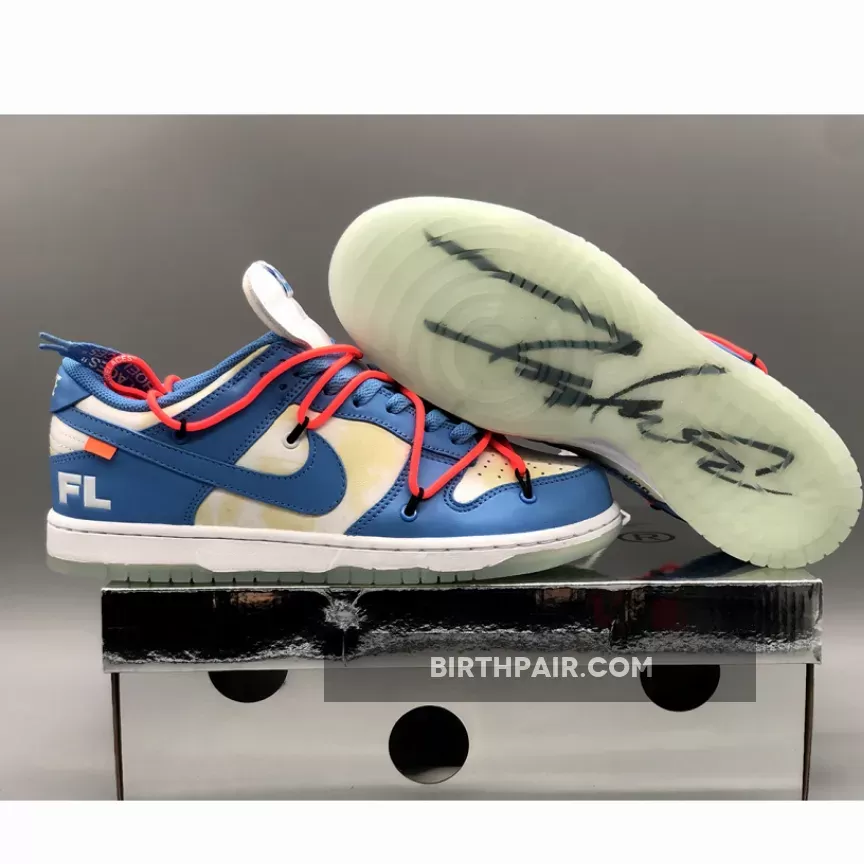 Off-White x Futura x Nike SB Dunk Low UNC WMNS / Futura Off White Dunk
