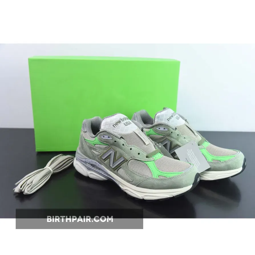 Patta x New Balance 990v3 Olive/Bright Green - patta 990v3